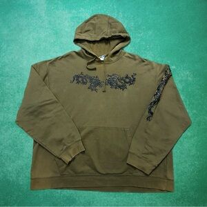 Vintage Y2K Tribal Dragons Hoodie